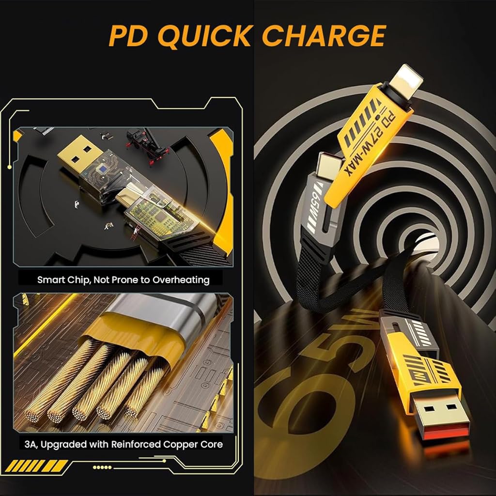Verilux USB C Charging Cable USB C Data Cable 4 in 1 USB C to Light-ing USB C to USB A Cable USB A to Ligh-ing Cable Universal PD60W USB C Cable for iPhone 15/14/13, Laptop, Tablets Verilux USB C Charging Cable USB C Data Cable 4 in 1 USB C to Light-ing USB C to USB A Cable USB A to Ligh-ing Cable Universal PD60W USB C Cable for iPhone 15/14/13, Laptop, Tablets